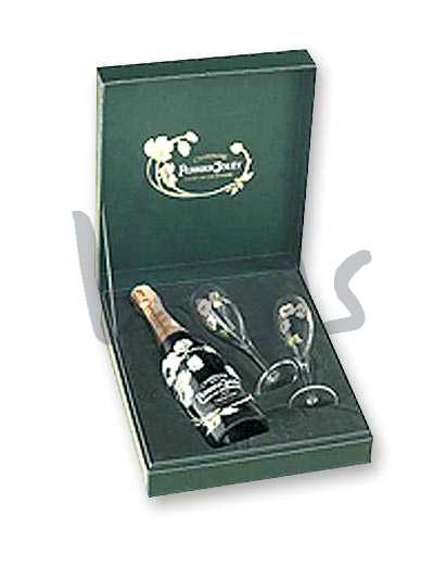 Шампанское Perrier Jouet Belle Epoque - подарочный - Упаковка подарочная + 2 бокала.